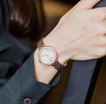 Emporio Armani Rosa Quartz Mother of Pearl White Dial Rose Gold Steel Strap Watch For Women - AR11355