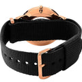 Daniel Wellington Classic Cornwall Black Dial Black NATO Strap Watch For Women - DW00100150