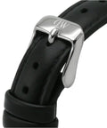 Daniel Wellington Petite Sheffield Black Dial Black Leather Strap Watch For Women - DW00100180