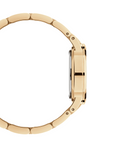 Daniel Wellington Iconic Link Unitone Gold Dial Gold Steel Strap Watch For Women - DW00100403