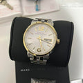 Marc Jacobs Fergus Silver Dial Two Tone Steel Strap Watch for Women - MBM3426