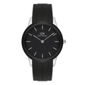 Daniel Wellington Iconic Motion Black Dial Black Rubber Strap Watch For Men - DW00100425