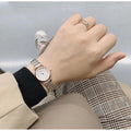 Emporio Armani Gianni Mother of Pearl Dial Two Tone Steel Strap Watch For Women - AR1764