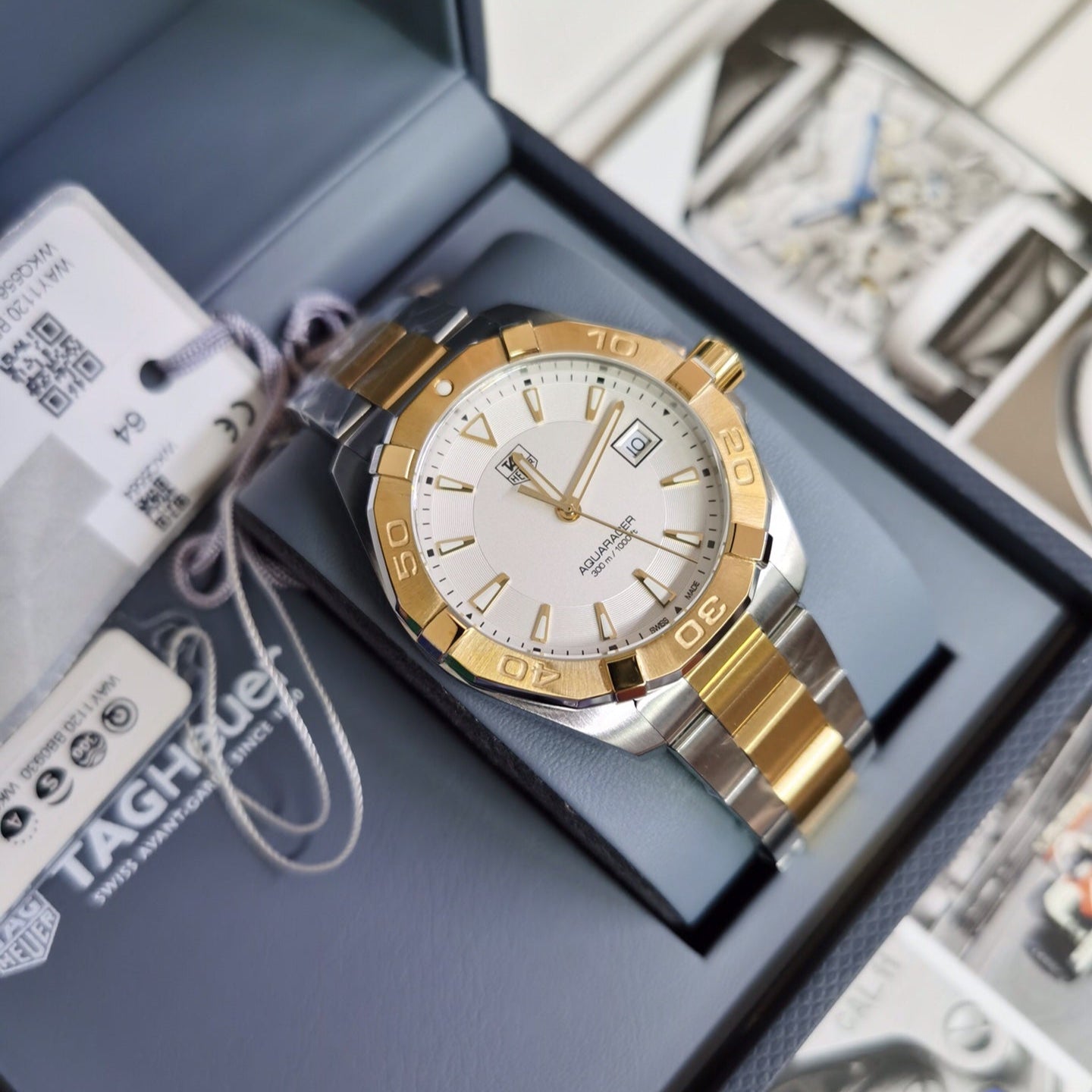 Tag Heuer Aquaracer White Dial Watch for Men - WAY1120.BB0930