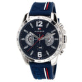 Tommy Hilfiger Decker Blue Dial Blue Rubber Strap Watch for Men - 1791476