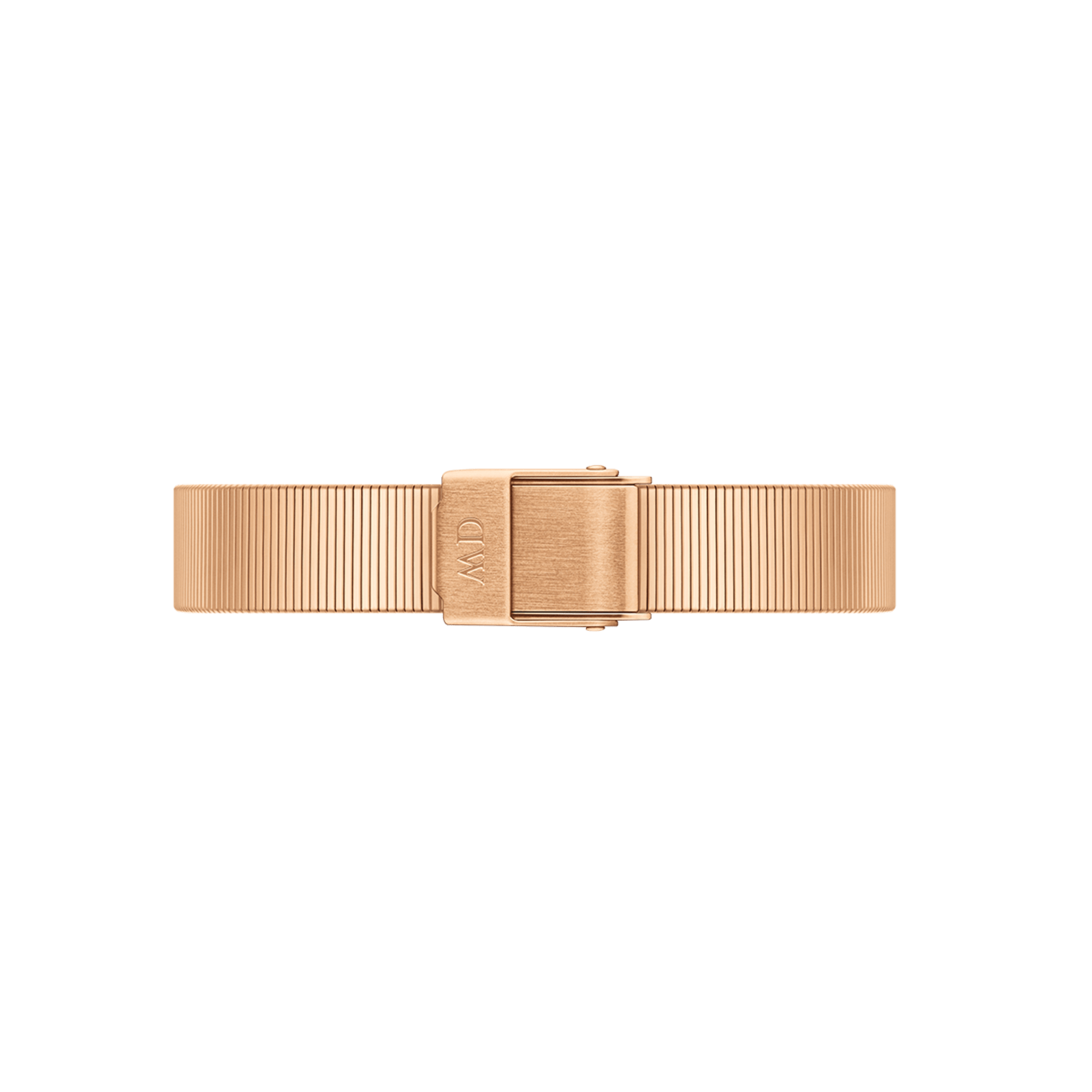 Daniel Wellington Quadro Studio White Dial Rose Gold Mesh Strap Watch For Women - DW00100517