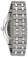 Bulova Crystal Collection Phantom Silver Dial Silver Steel Strap Watch for Men - 96C002