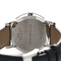 Burberry The City Silver Dial Black Leather Strap Watch for Women - BU9106