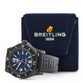 Breitling Superocean Automatic 46mm Blue Dial Blue Rubber Strap Watch for Men - M17368D71C1S1