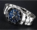 Maserati Competizione Chronograph Blue Dial Silver Steel Strap Watch For Men - R8873600009