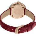 Emporio Armani Rosa Two Hand White Dial Red Leather Strap Watch For Women - AR11357