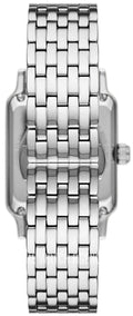 Emporio Armani Diego Automatic Black Dial Silver Steel Strap Watch For Men - AR60057