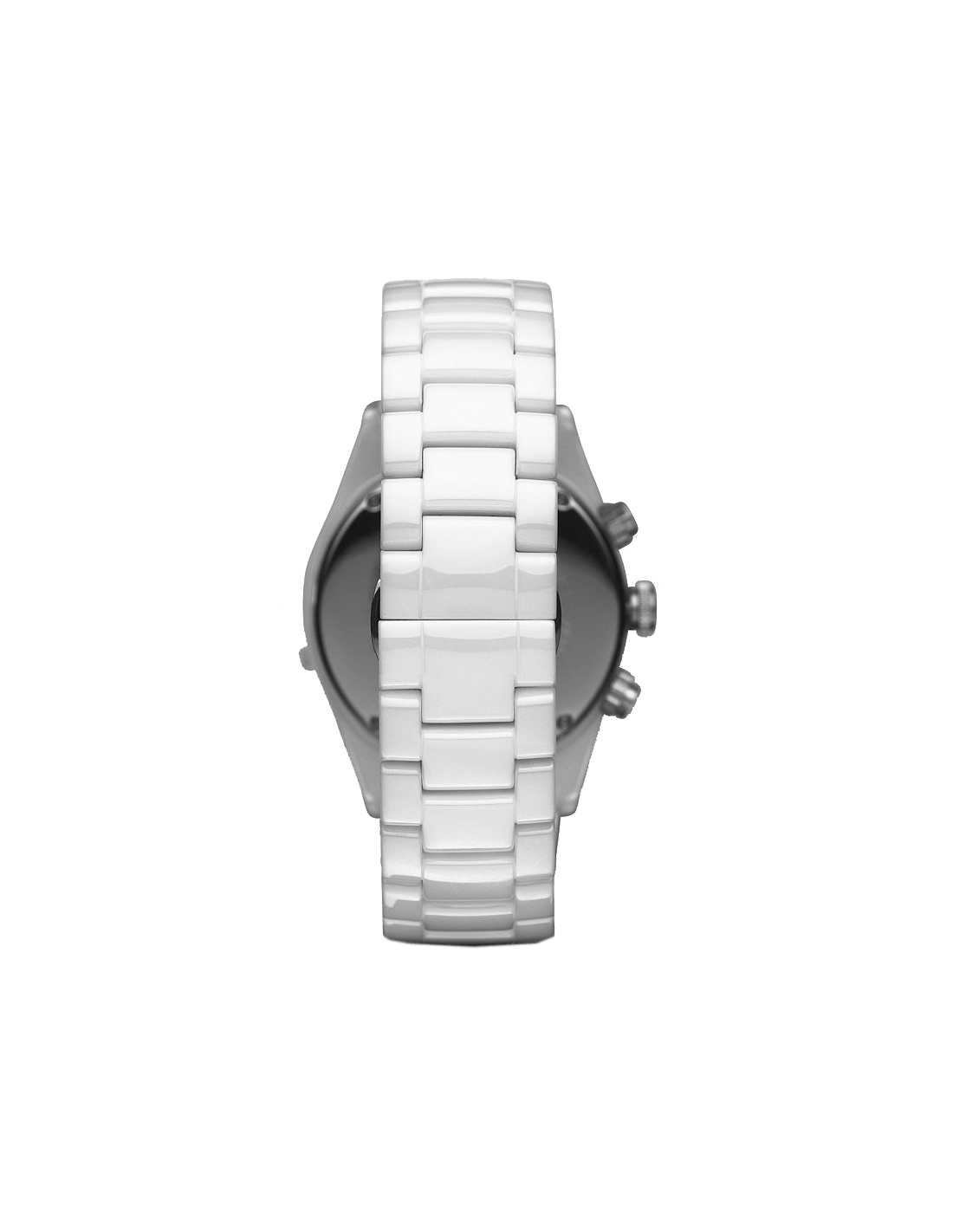 Emporio Armani Ceramic Chronograph White Dial White Ceramic Strap Watch For Men - AR1424