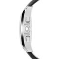 Emporio Armani Valente Chronograph Black Dial Black Leather Strap Watch For Men - AR1633