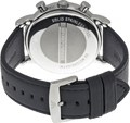 Emporio Armani Luigi Chronograph Black Dial Black Leather Watch For Men - AR1828