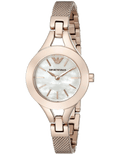 Emporio Armani Chiara Analog White Dial Rose Gold Steel Strap Watch For Women - AR7329