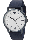 Emporio Armani Luigi Quartz White Dial Blue Mesh Bracelet Watch For Men - AR11025