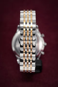 Emporio Armani Beta Chronograph Grey Dial Two Tone Steel Strap Watch For Men - AR1864