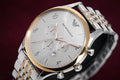 Emporio Armani Beta Chronograph Grey Dial Two Tone Steel Strap Watch For Men - AR1864