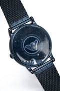 Emporio Armani Luigi Quartz Blue Dial Grey Mesh Bracelet Watch For Men - AR11053