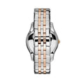 Emporio Armani Classic Quartz Silver Dial Two Tone Steel Strap Watch For Men - AR1824