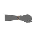 Emporio Armani Arianna Black Dial Rose Gold Stainless Steel Watch For Women - AR11197
