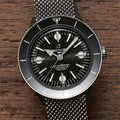 Breitling Superocean Heritage '57 Black Dial Silver Mesh Bracelet Watch for Men - A10370121B1A1