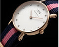 Daniel Wellington Classy Winchester White Dial Two Tone NATO Strap Watch For Women - DW00100065