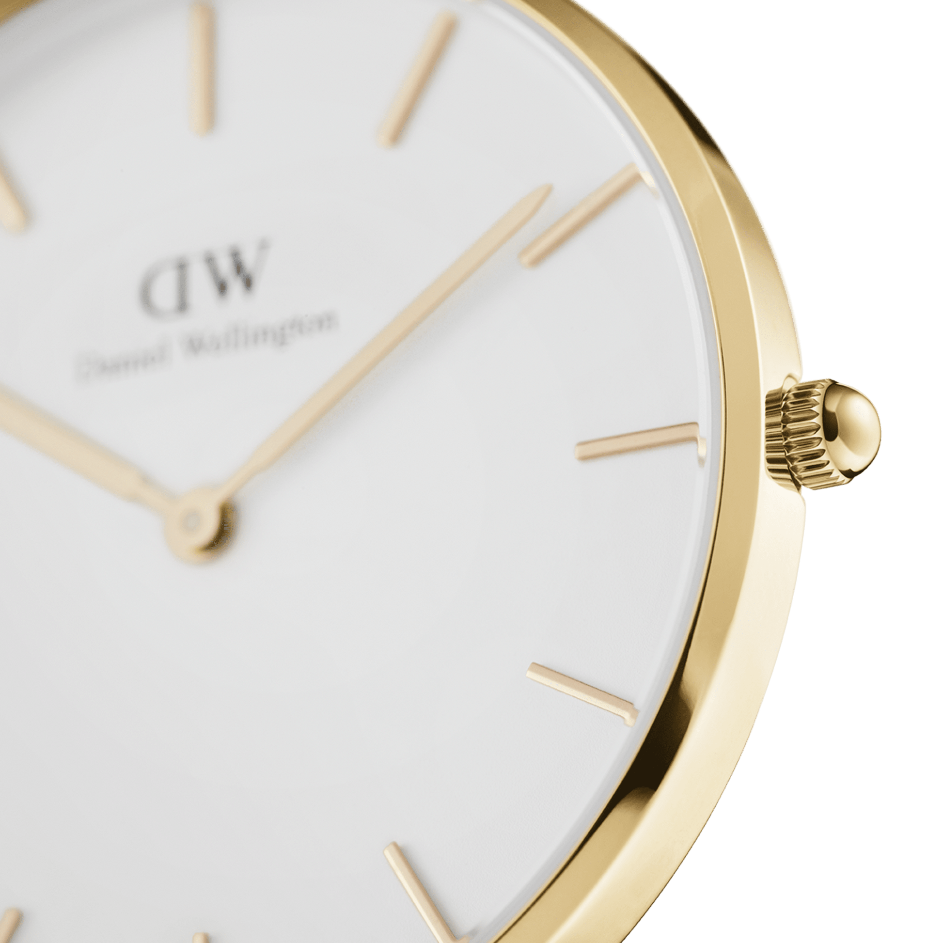 Daniel Wellington Classic Petite Evergold White Dial Gold Mesh Bracelet Watch For Women - DW00100350