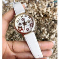 Marc Jacobs Roxy White Dial White Leather Strap Watch for Women - MJ1607
