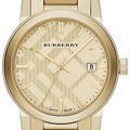 Burberry The City Gold Dial Gold Steel Strap Watch for Men - BU9038