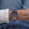 Guess Asteria Multifunction Blue Dial Blue Rubber Strap Watch For Women - GW0620L3