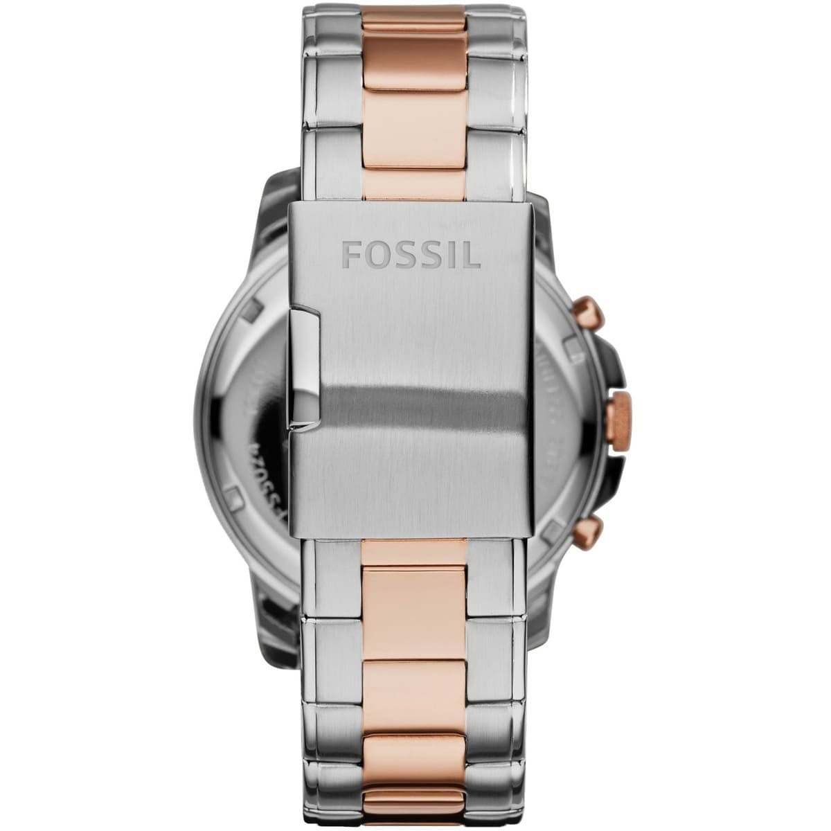Fossil Grant Chronograph Blue Dial Two Tone Steel Strap Watch for Men - FS5024