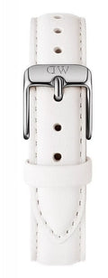 Daniel Wellington Petite Bondi White Dial White Leather Strap Watch For Women - DW00100190
