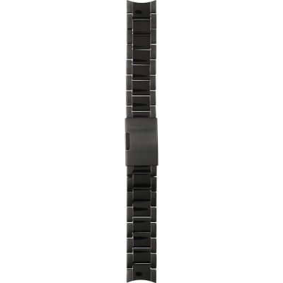 Fossil The Commuter Brown Dial Black Steel Strap Watch for Men - FS5277