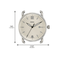 Fossil The Commuter White Dial Brown Leather Strap Watch for Men - FS5275