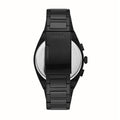 Fossil Everett Chronograph Black Dial Black Steel Strap Watch for Men - FS5797