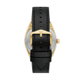 Fossil Everett Automatic Skeleton Black Dial Black Leather Strap Watch for Men - ME3208