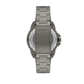 Fossil Bronson Automatic Skeleton Black Dial Grey Steel Strap Watch for Men - ME3218