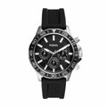 Fossil Bannon Multifunction Black Dial Black Silicone Strap Watch for Men - BQ2494