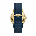 Fossil Neutra Chronograph Blue Dial Blue Leather Strap Watch for Men - FS5790