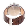 Fossil Pilot Chronograph White Dial Brown Leather Strap Watch for Men - FS5146