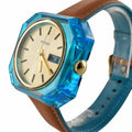 Fossil Candy White Dial Brown Leather Strap Watch for Men - ES3536