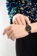 Daniel Wellington Classic Petite Reading Black Dial Black Leather Strap Watch For Women - DW00100167