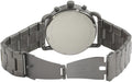 Fossil The Commuter Black Dial Grey Steel Strap Watch for Men - FS5400
