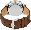 Fossil Neutra Chronograph Black Dial Brown Leather Strap Watch for Men - FS5408