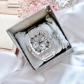 Guess Phoenix Multifunction Crystals Silver Dial Silver Steel Strap Watch For Men - GW0094G1
