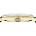 Gucci G Timeless Quartz Silver Dial Black Leather Strap Watch For Women - YA1264181