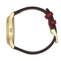 Gucci G Timeless Quartz Red Dial Red Leather Strap Watch For Women - YA1264054