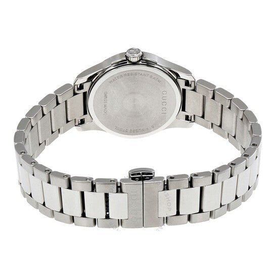 Gucci G Timeless Silver Dial Silver Steel Strap Watch For Women - YA126551